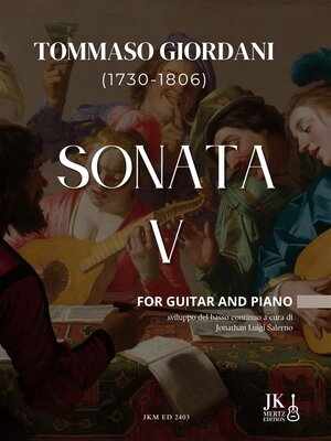 cover image of Sonata V for Guitar and Piano